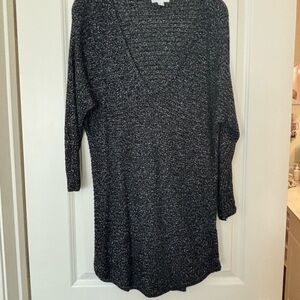 New York & Company Black and White Textured Dress